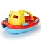 Green Toys: My First Tugboat - Yellow Top - Fun Floating Bathtime Play Toy, Fill & Pour Water, Recycled Plastic, Kids-Toddlers-Baby Ages 6 Months+
